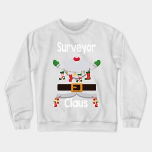 Surveyor Claus Santa Christmas Costume Pajama Crewneck Sweatshirt